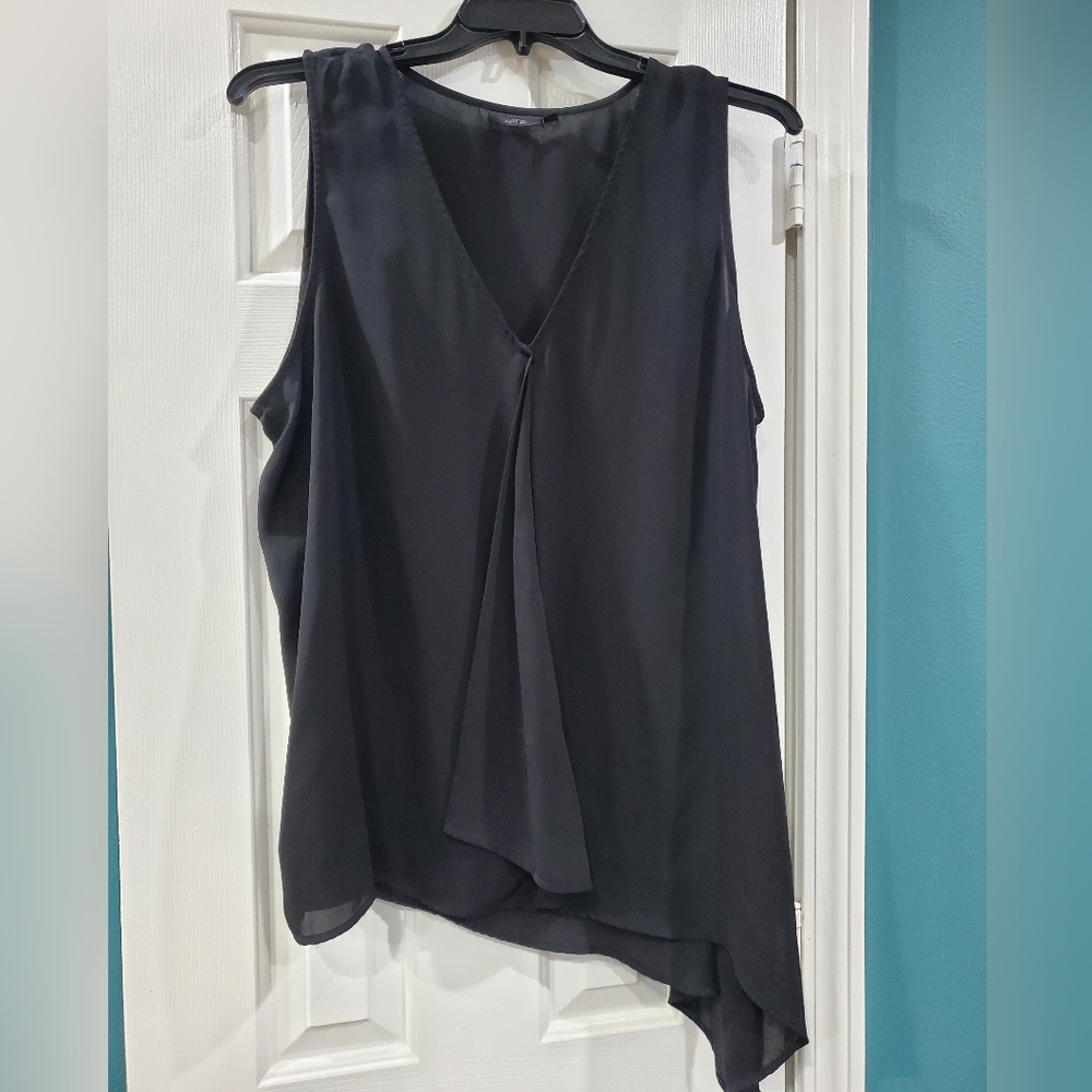 Apt. 9 Black Dress Tank Top Asymmetrical